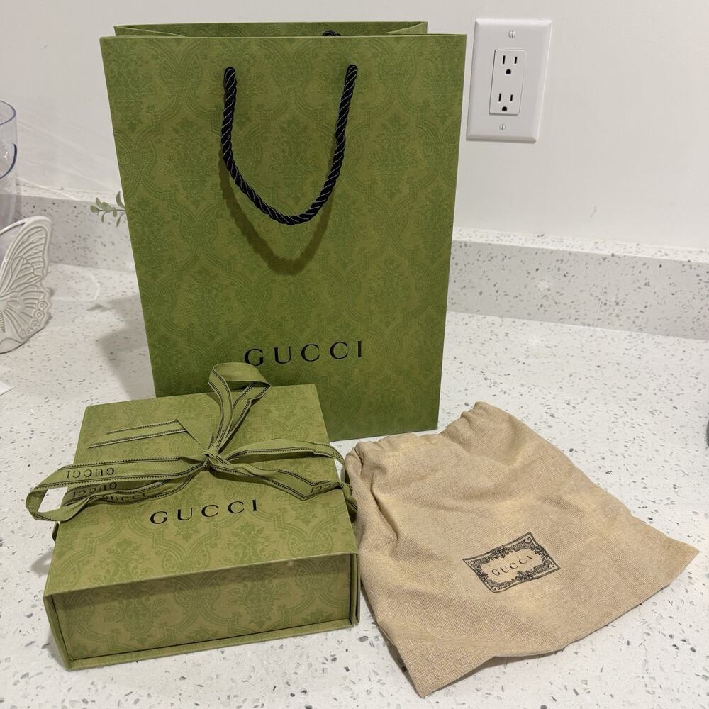 Gucci Green Gift Bag Dust Bag Gift Bag designer TS packaging set